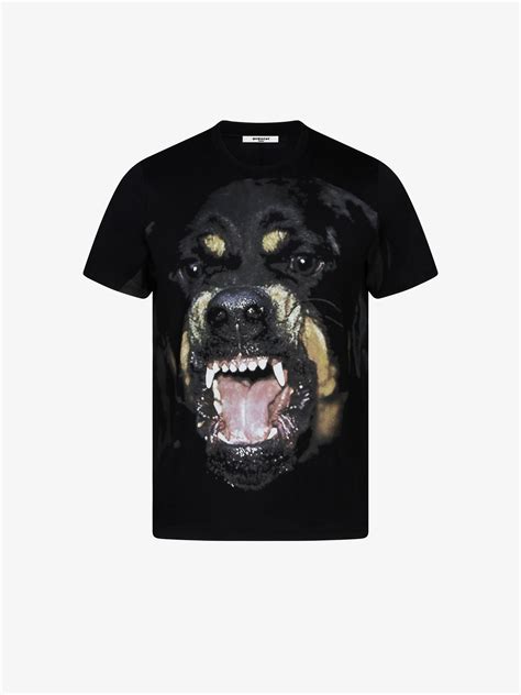 givenchy red rottweiler t shirt|Givenchy crew neck rottweiler.